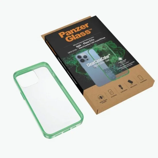 Cover I Phone 13 Pro Panzerglass Military Grade - Lime